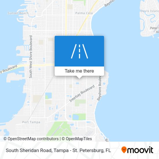 South Sheridan Road map