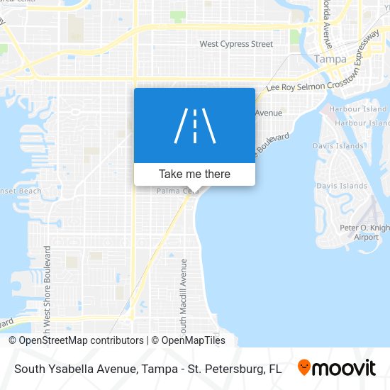 South Ysabella Avenue map