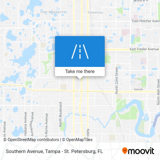Southern Avenue map