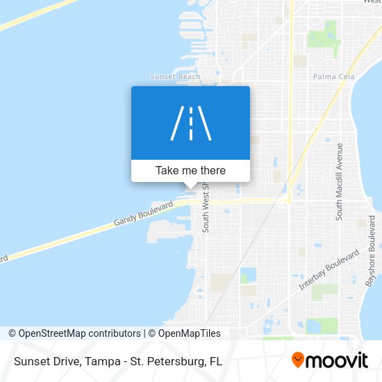 Sunset Drive map