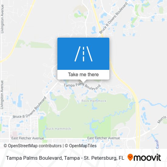 Mapa de Tampa Palms Boulevard