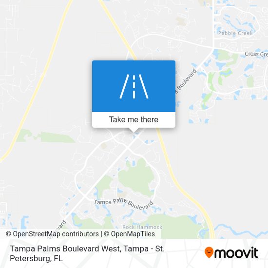 Mapa de Tampa Palms Boulevard West