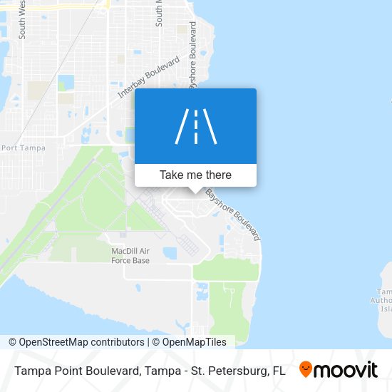 Tampa Point Boulevard map