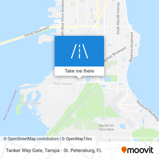 Tanker Way Gate map