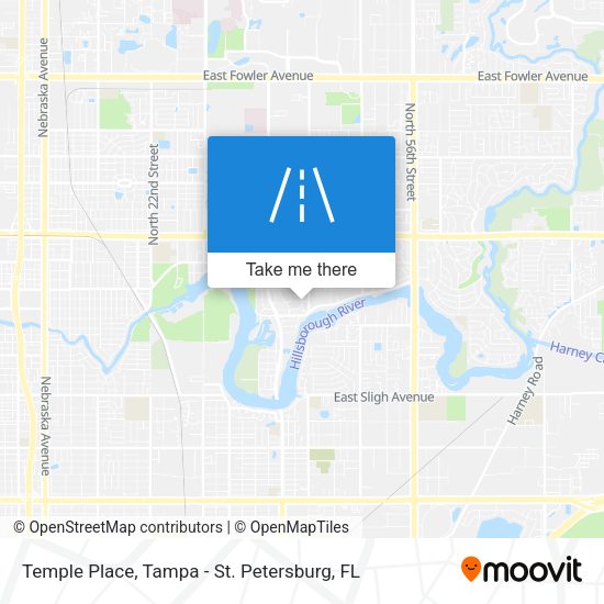 Temple Place map