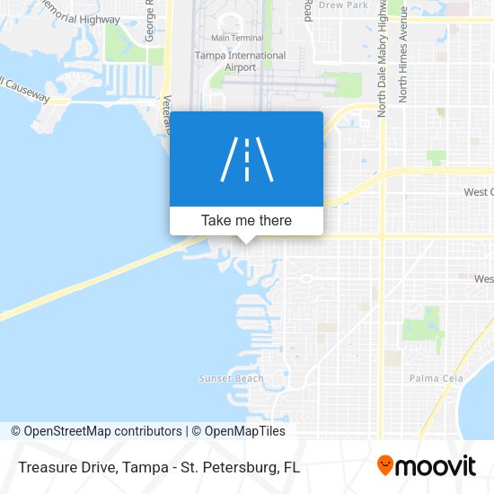 Treasure Drive map