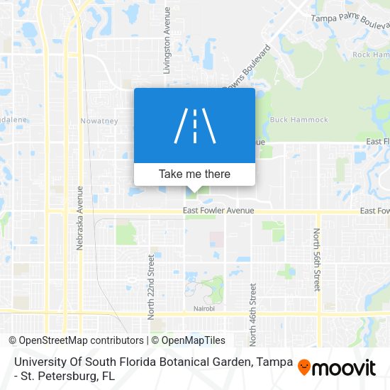 University Of South Florida Botanical Garden map