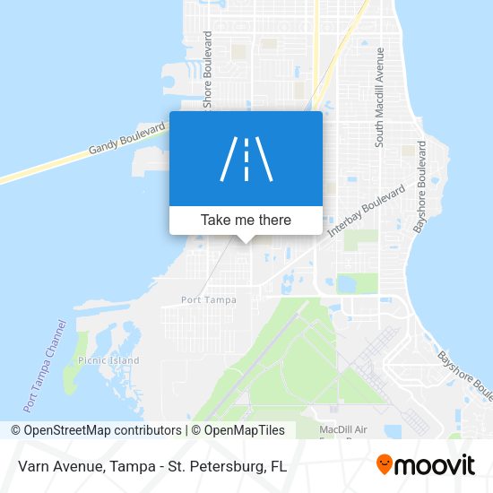 Varn Avenue map