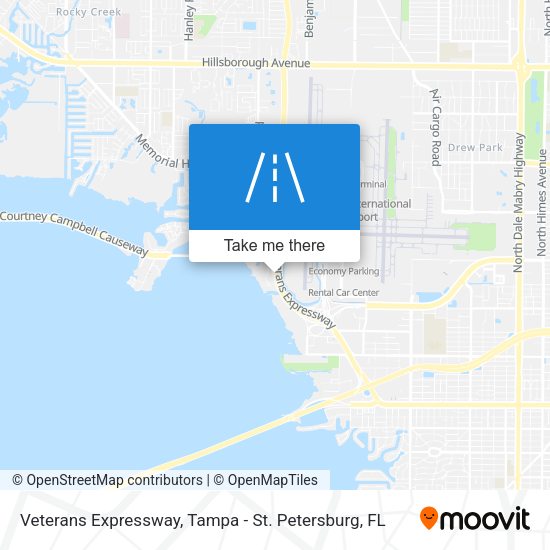 Veterans Expressway map