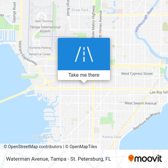 Mapa de Waterman Avenue