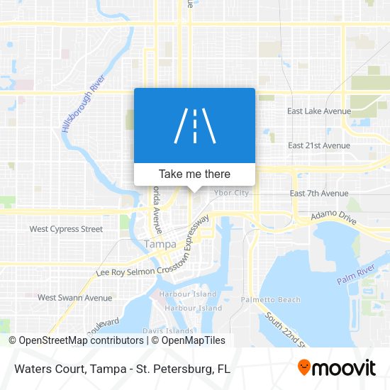 Waters Court map