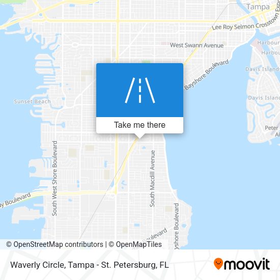 Waverly Circle map