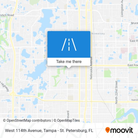 Mapa de West 114th Avenue
