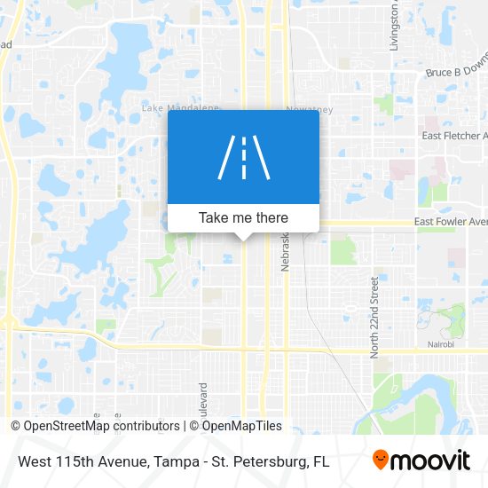 West 115th Avenue map