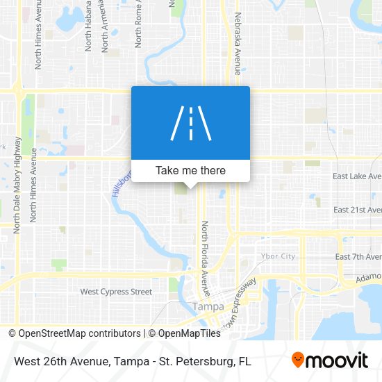 West 26th Avenue map