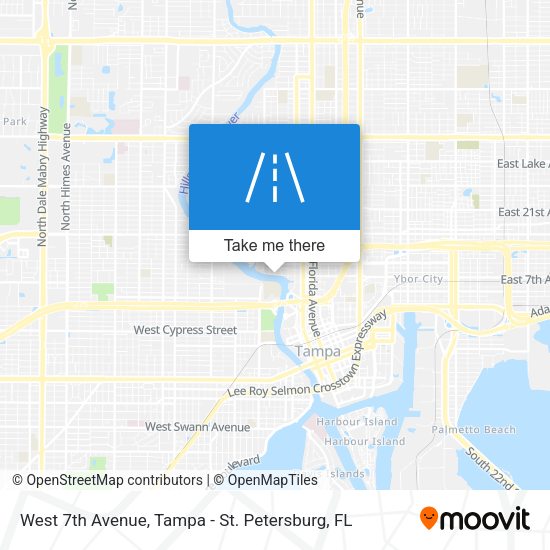 West 7th Avenue map
