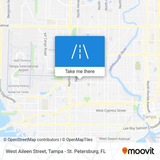 West Aileen Street map