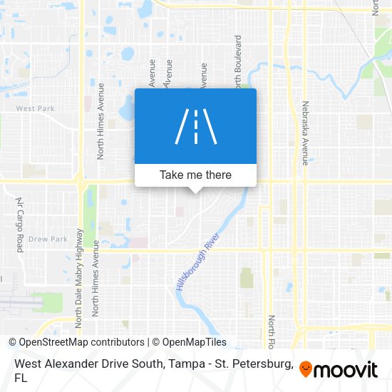 West Alexander Drive South map