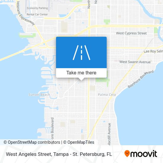 Mapa de West Angeles Street