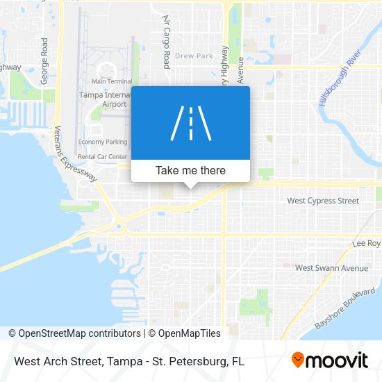 West Arch Street map
