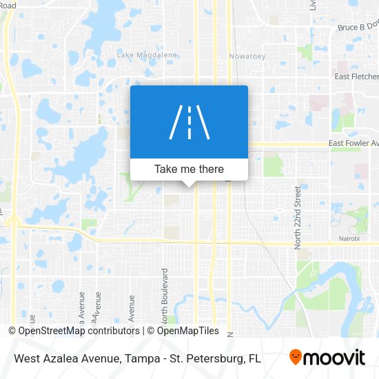 West Azalea Avenue map