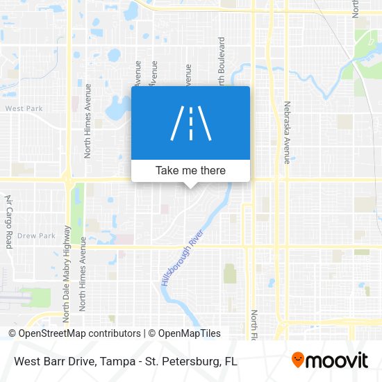 West Barr Drive map