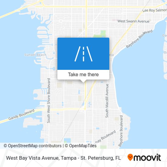 Mapa de West Bay Vista Avenue