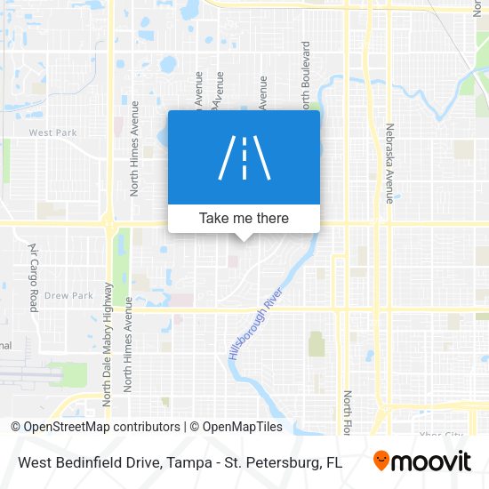 West Bedinfield Drive map