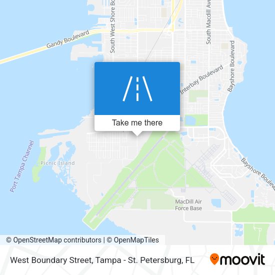 West Boundary Street map