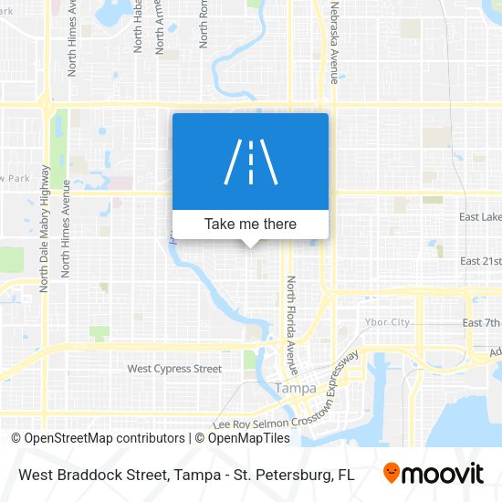 Mapa de West Braddock Street
