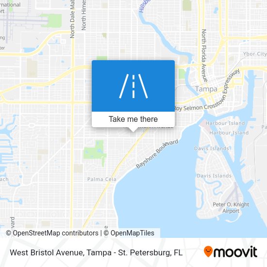 West Bristol Avenue map