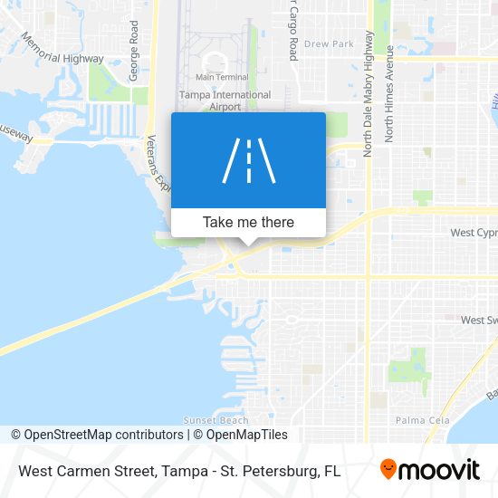 West Carmen Street map