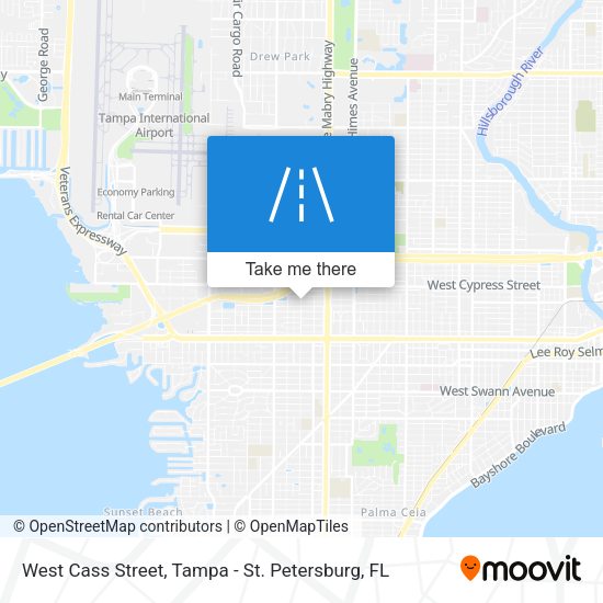 Mapa de West Cass Street