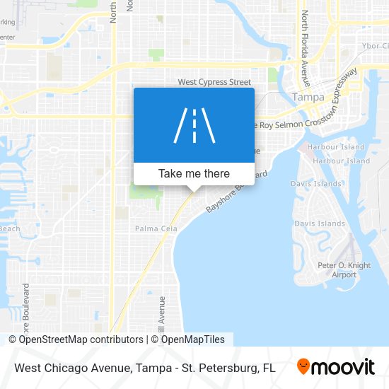 West Chicago Avenue map