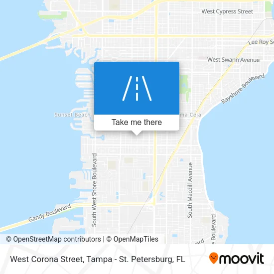 West Corona Street map