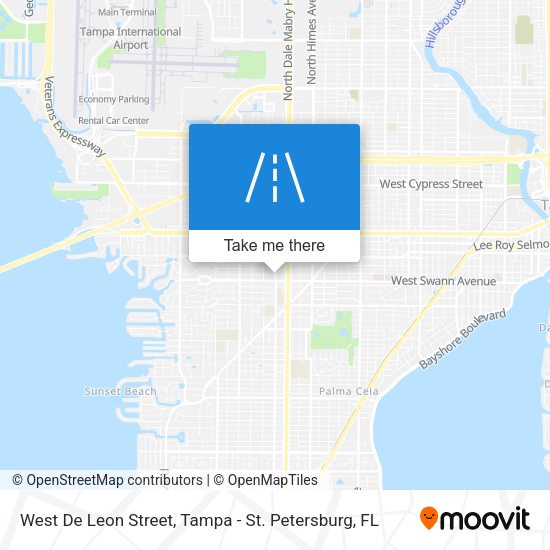 West De Leon Street map