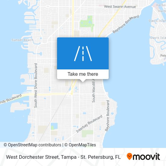 Mapa de West Dorchester Street