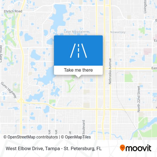 West Elbow Drive map