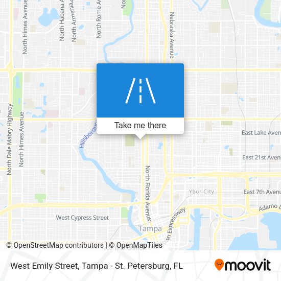 West Emily Street map