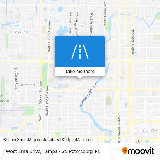West Erna Drive map