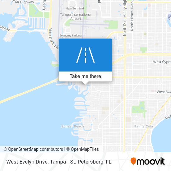 West Evelyn Drive map