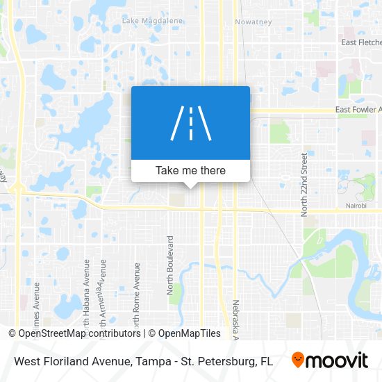 West Floriland Avenue map