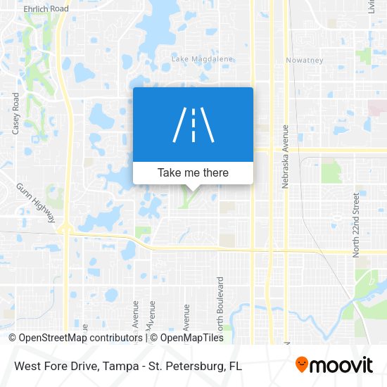 West Fore Drive map