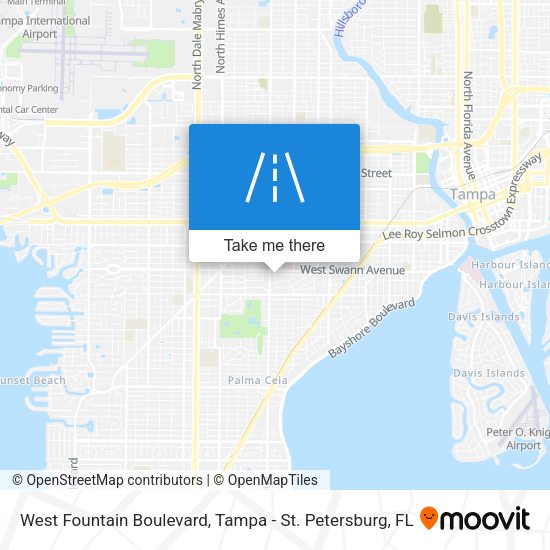 West Fountain Boulevard map