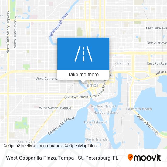 West Gasparilla Plaza map