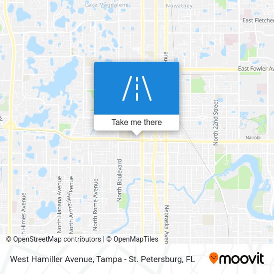 West Hamiller Avenue map