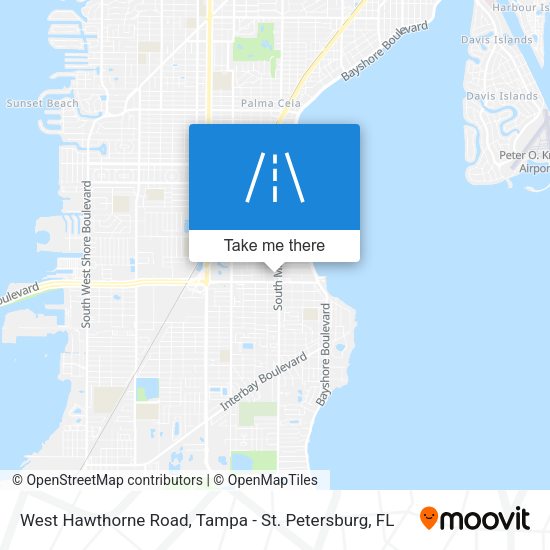 West Hawthorne Road map