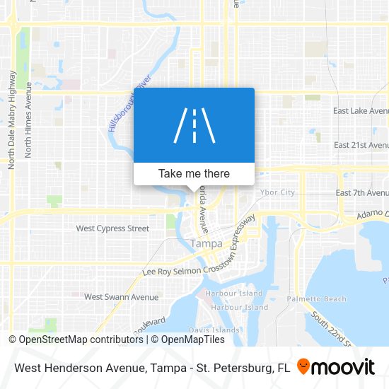 West Henderson Avenue map