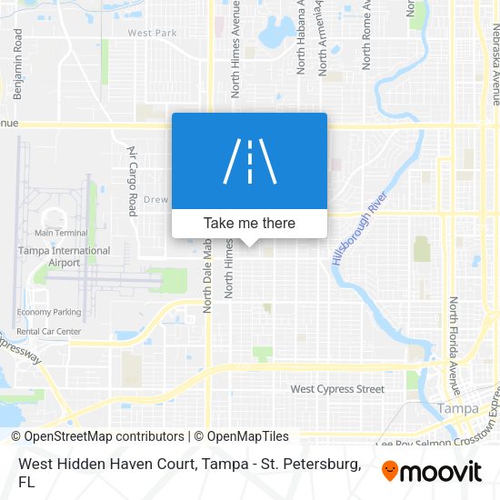 Mapa de West Hidden Haven Court