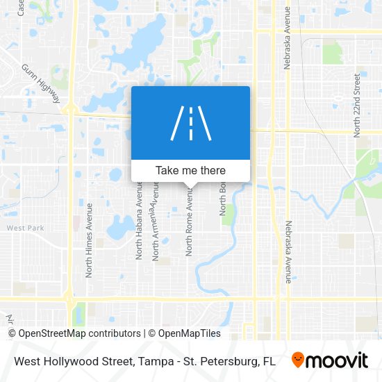 Mapa de West Hollywood Street